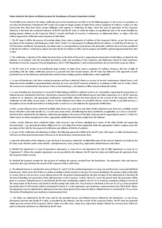 picture1_Corporate Pdf 120797 | Claims Of Financial Creditor In A Class As On 13 February 2019