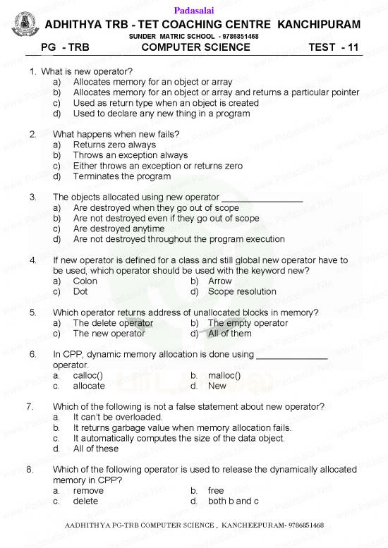 picture_Computer Science Thesis Pdf 120278 | Computer Instructor Trb Exam 2019 Model Question Paper With Answer Key 11 English Medium