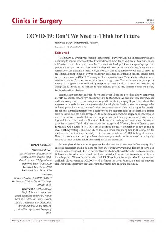 picture Himanshu Pandey Pdf 121728 | Covid 19 Donrsquot We Need To Think For Future 6187