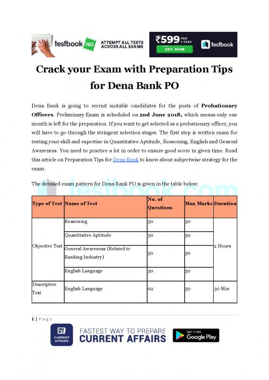 picture General Awareness Pdf 121077 | Crack Your Exam With Preparation Tips For Dena Bank Po 2