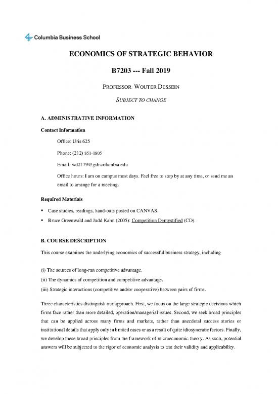 picture Competition Pdf 122729 | Emba Economics Of Strategic Behavior (dessein) Fa2019