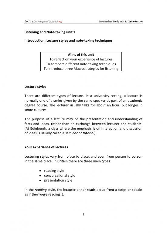 picture1_Study Pdf 120666 | Lecture Listening And Note Taking Units 1 4