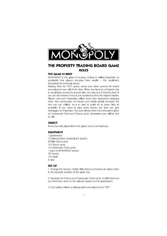 picture1_Monopoly Rules Pdf 122324 | Monopoly Instructions