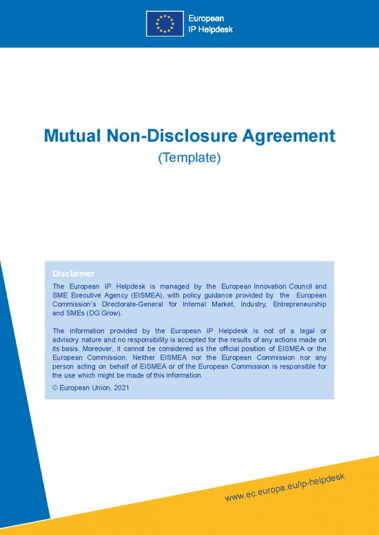picture_Agreement Sample 121296 | Mutual Non Disclosure Agreement En 2021