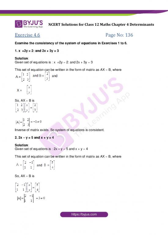 picture1_Determinants Ncert Pdf 121117 | Ncert Solutions For Class 12 Maths Chapter 4 Determinants Exercise 6