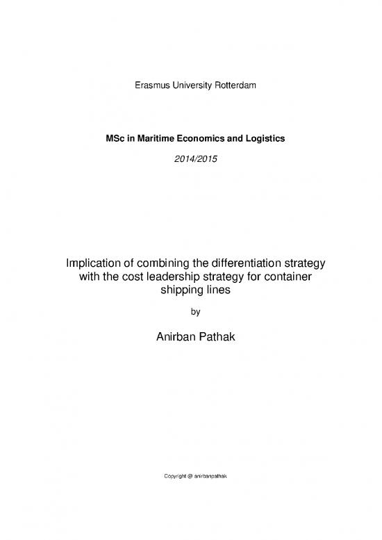picture1_Differentiation Strategy Pdf 122290 | Pathak  Implication Of Combining The Differentiation Strategy With The Cost Leadership Strategy For Container Shipping Lines