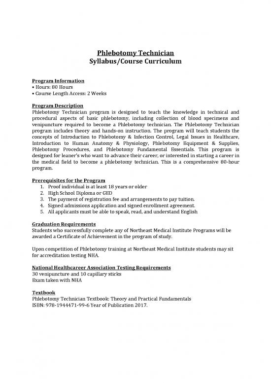 picture_Career Pdf 121014 | Phlebotomy Training Course Syllabus