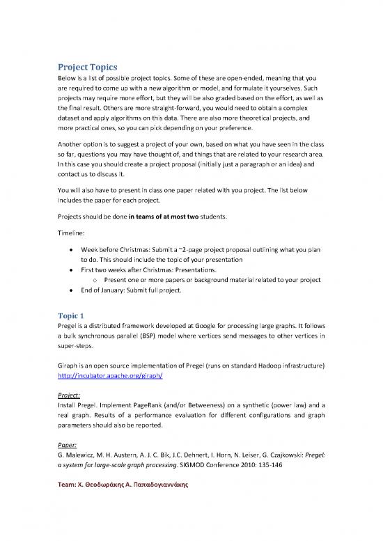 picture Project Topics Pdf 121737 | Projects Assigned