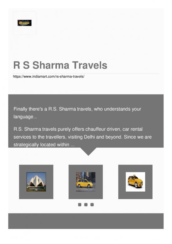 picture_R S Sharma Travels