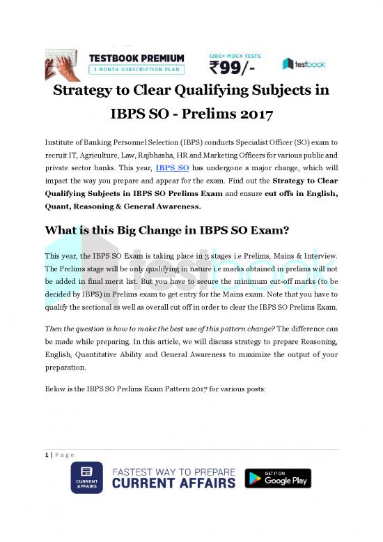 picture General Awareness Pdf 120444 | Strategy To Clear Qualifying Subjects In Ibps So