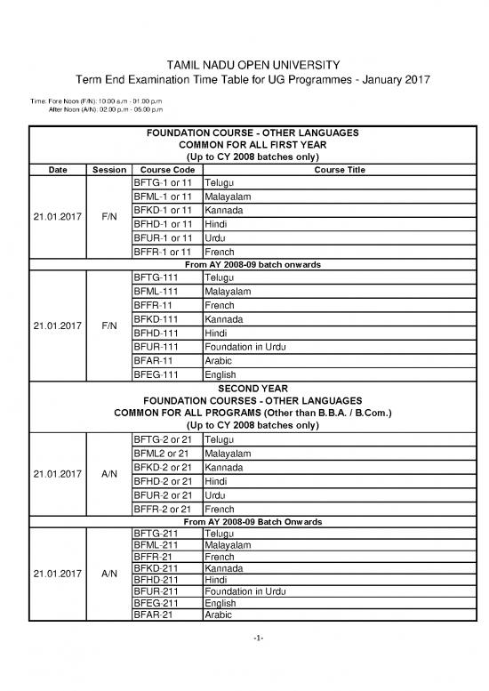 picture1_Tnou Ug Exam Timetable 22022017