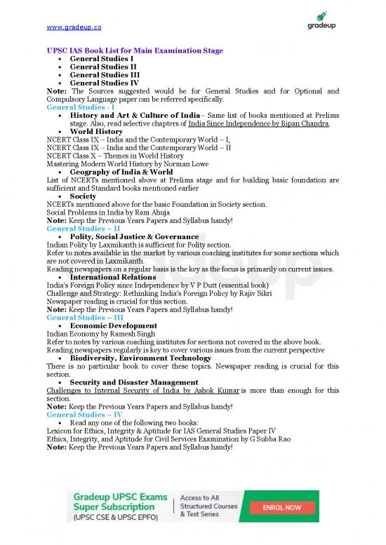 picture Ias Books Pdf 121098 | Upsc Cse Mains Examination Book List 19