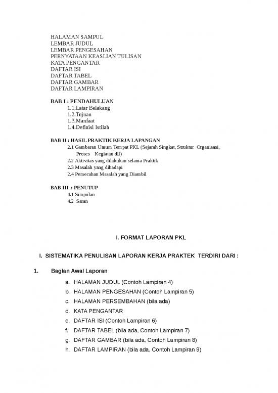 picture Pkl - Laporan Kerja Praktek Id 11018 | 09 Format Laporan Pkl 2016