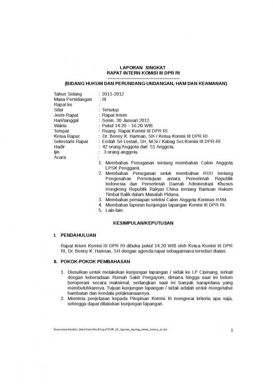 picture_Laporan Doc 11092 | K3 Laporan Lapsing Intern Komisi Iii | File Laporan Lainnya
