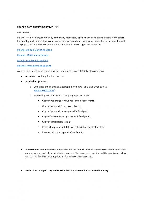 picture Timeline Spreadsheet 11153 | Grade 8 2023 Admissions Timeline Externals | Beasiswa 2023