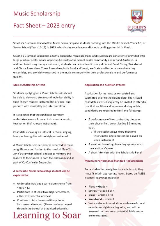 picture Application Format Pdf 11234 | Music Scholarship Fact Sheet 2023 Entry | Beasiswa 2023