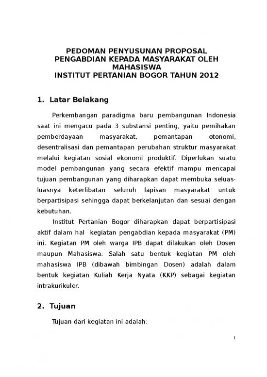 picture1_Contoh Proposal Pertanian 11341 | Pedoman Pelaksanaan Kegiatan Ppm Oleh Mahasiswa 2012 | Proposal File