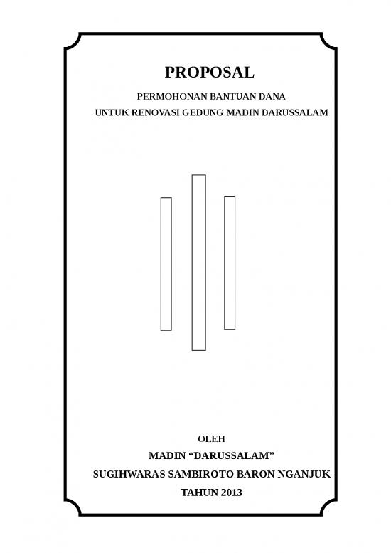 picture Rencana Anggaran Biaya 11348 | Proposal Renovasi Gedung Madin | Proposal File