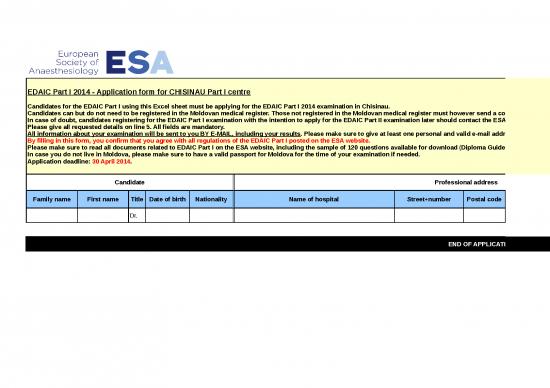 picture1_Excel Sheet Download 11440 | Part I Application Form Chisinau 2014 | Sample Application