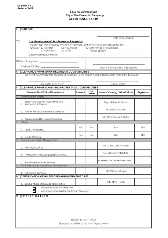 picture Excel Sheet Download 11454 | Clearance Form | Sample Application