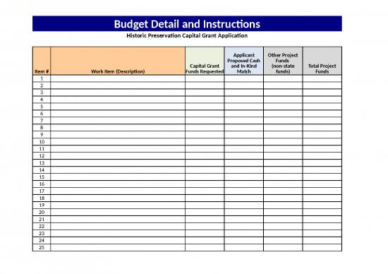 picture_Excel Sheet Download 11505 | Sample Budget Capital Grants | Sample Application