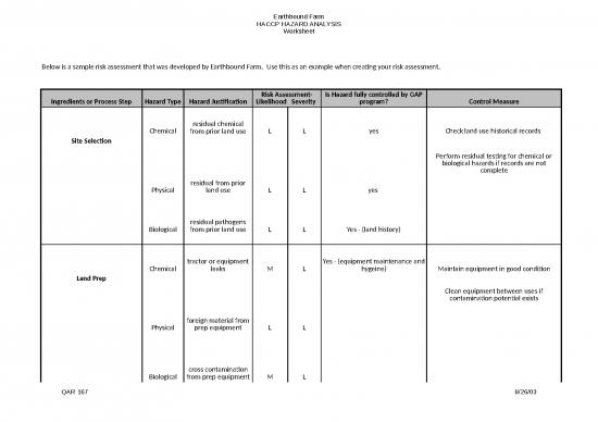 picture1_Risk Assessment Sample | Sample Application