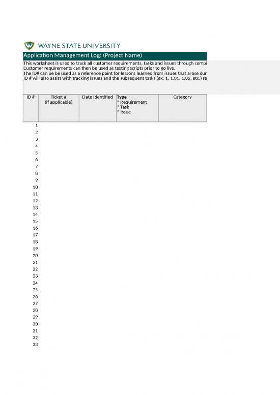 picture Excel Sheet Download 11536 | Pm Template Workbook   Application Project | Sample Application