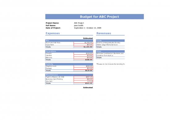picture1_Expenses Format In Excel Free Download 11554 | Sample Budget Template For Funds And Grants Applications | Sample Application