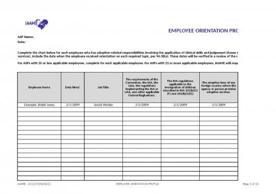 picture1_Excel Sheet Download 11617 | Employee Orientation And Training Profile 22 | Sample Application