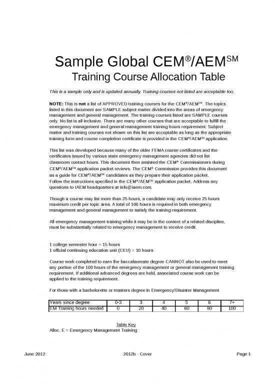 picture Excel Sheet Download 11618 | Iaemtrainingallocationtable2012b Singapore | Sample Application