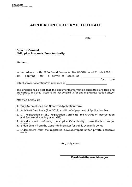 picture1_Excel Sheet Download 11664 | Ed014 Permit To Locate 1 | Sample Application