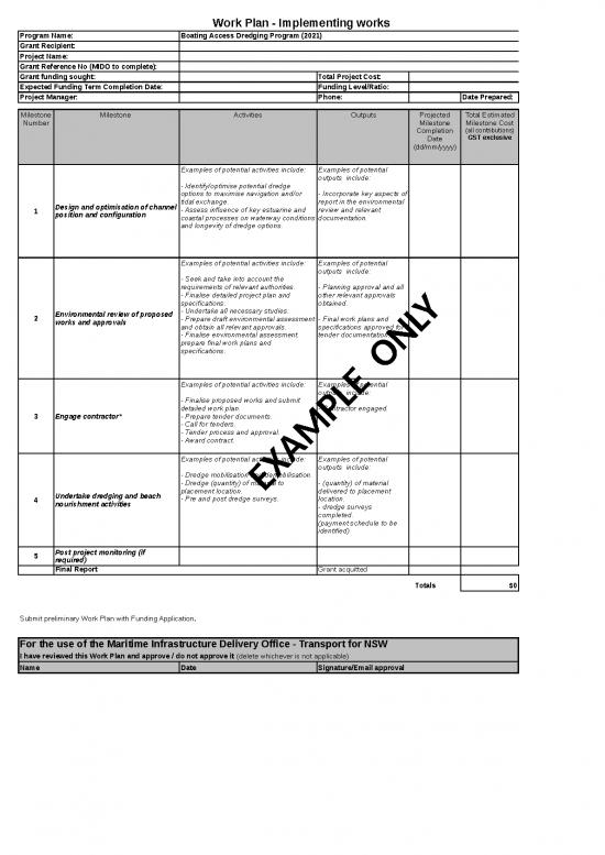 picture1_Account Template Excel Free Download 11675 | Nsw Boating Access Dredging Program Preliminary Work Plan | Sample Application