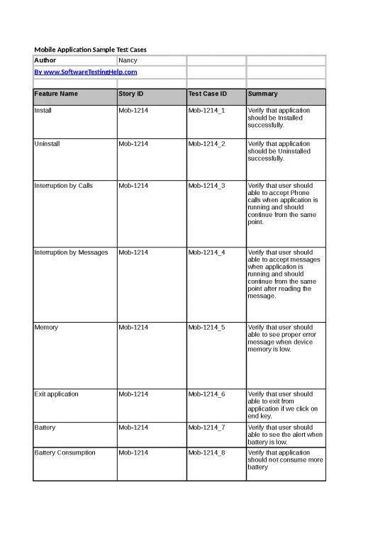 picture_Summary Format In Excel 11680 | Mobile Application Sample Test Cases | Sample Application