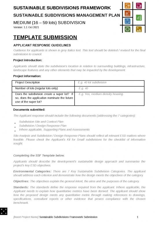 picture_Project Management Spread Sheet 11712 | Sustainable Subdivisions Framework Medium Template Submission | Sample Submission