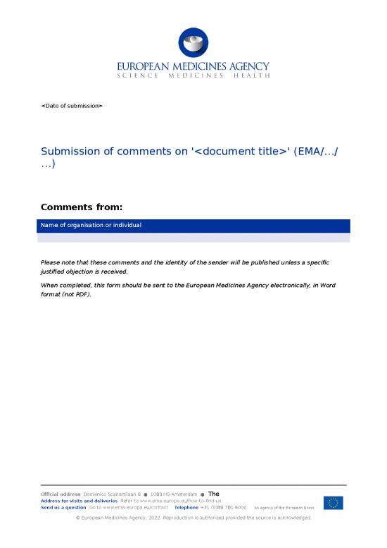 picture1_Form Submission Comments Scientific Guidelines En | Sample Submission