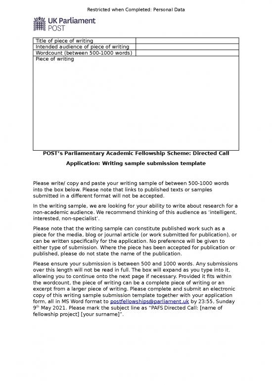 picture1_Work Spreadsheet 11965 | Writing Sample Submission Template Parliamentary Academic Fellowship Scheme Directed Call | Sample Submission