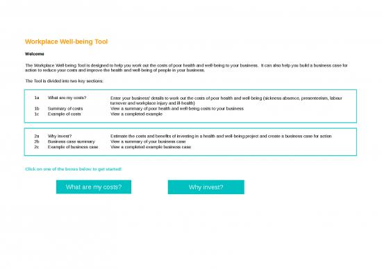 picture Excel Sheet Download 12013 | Workplace Wellbeing Tool  1 | Business Form Tools