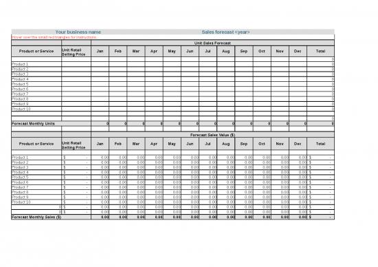 picture_Excel Sheet Download 12018 | Sales Forecast Template 2021 | Business Form Tools