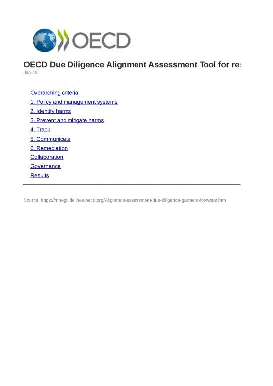 picture1_Excel Sheet Download 12076 | Oecd Alignment Assessment Tool Garment Footwear | Business Form Tools