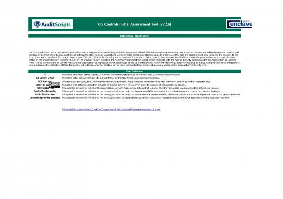 picture1_Excel Sheet Download 12132 | Auditscripts Cis Controls Initial Assessment Tool V1b | Business Form Tools