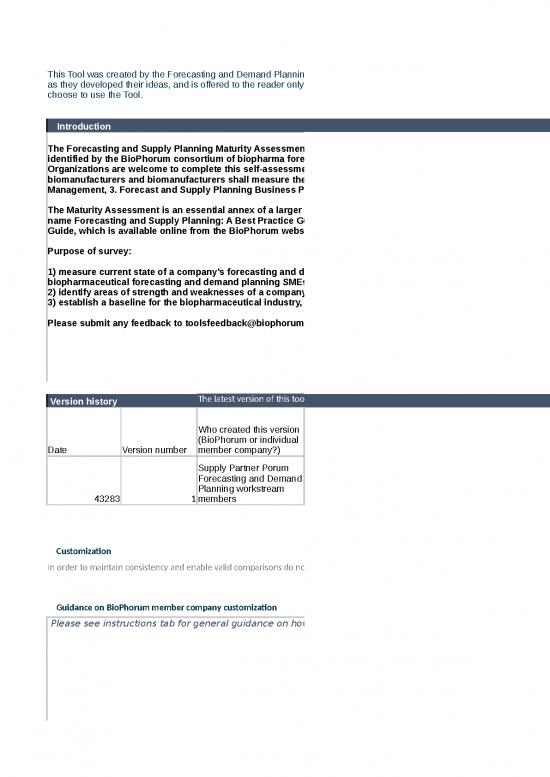 picture Excel Sheet Download 12134 | Sp Forecasting And Supply Planning Maturity Assessment Tool April 20181 | Business Form Tools