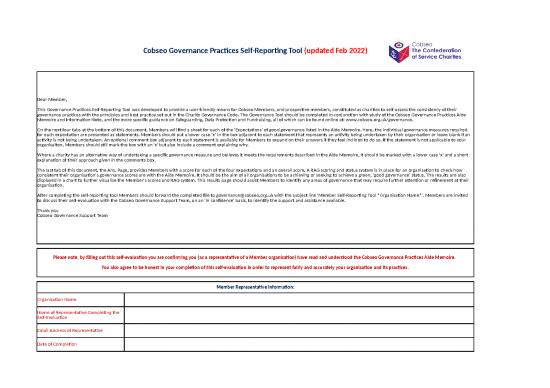 picture Excel Sheet Download 12155 | Governance Self Reporting Tool Feb 2022 | Business Form Tools