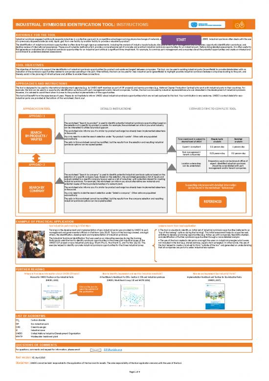 picture Excel Sheet Download 12198 | Unido Industrial Symbiosis Identification Tool V2 | Business Form Tools