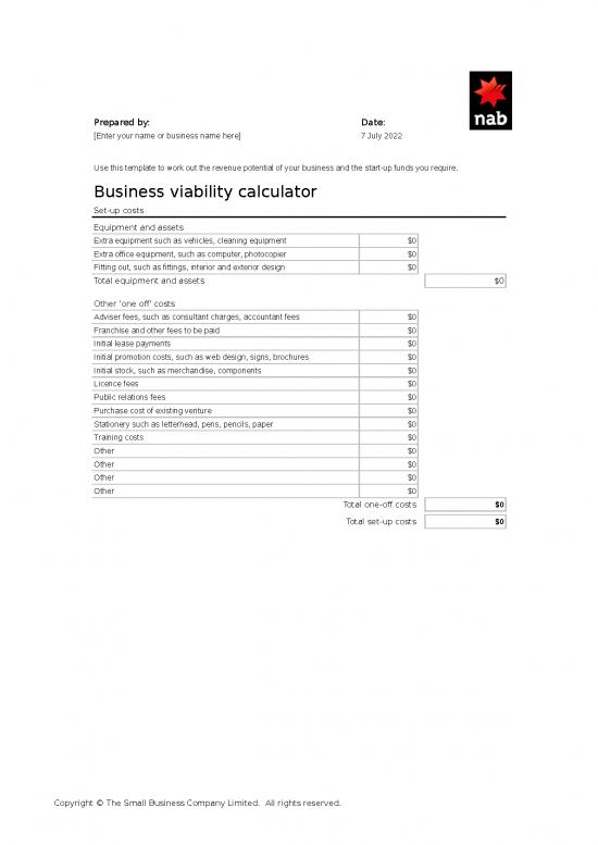picture Excel Letterhead Template 12212 | Business Viability Calculator | Business Form Tools