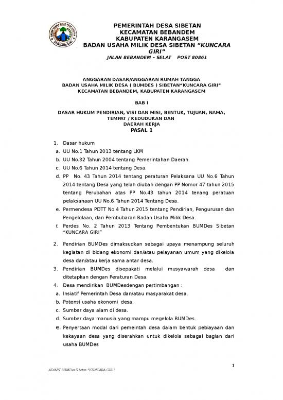 picture_Presentasi Usaha 12343 | Anggaran Dasar Dan Anggaran Rumah Tangga Bumdes Sibetan 2020 | Literatur Keorganisasian Bumdes