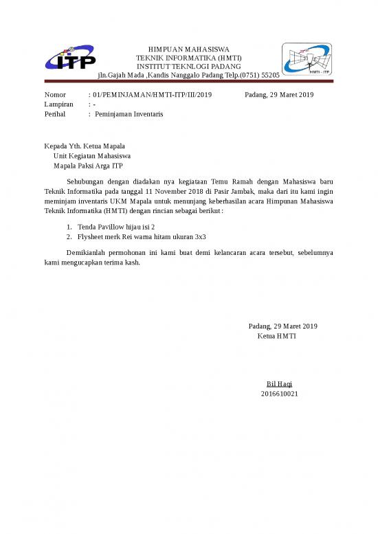 picture_Surat Mapala | Literatur Keorganisasian Mapala