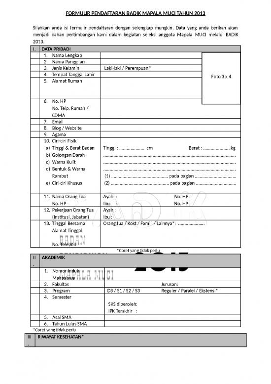 picture_Download Formulir Pendaftaran Badik Mapala Muci Tahun 2013 | Literatur Keorganisasian Mapala