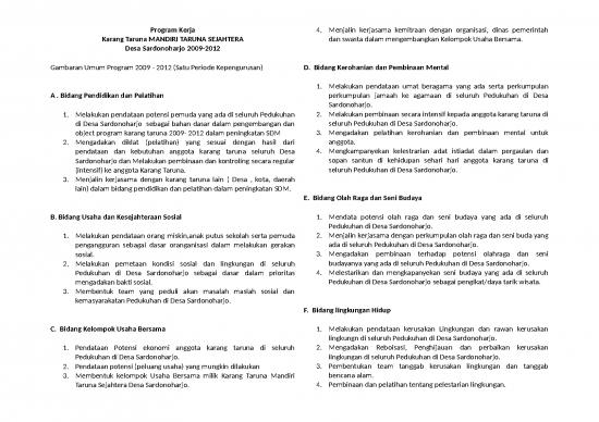 picture_Presentasi Usaha 12365 | Program Kerja Bidang Bidang Kerja Karang Taruna Mts Sardonoharjo | Literatur Keorganisasian Karang Taruna