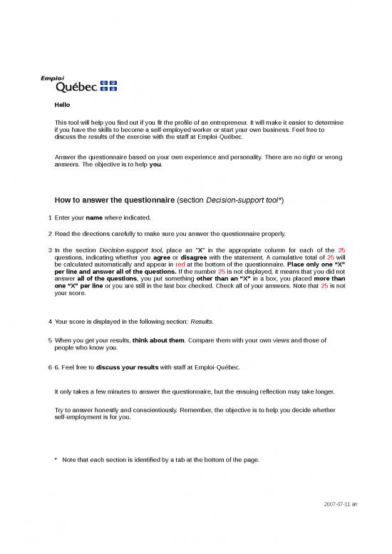 picture1_Excel Sheet Download 12384 | Do I Have The Entrepreneur Profile Excel | Business Form Tools