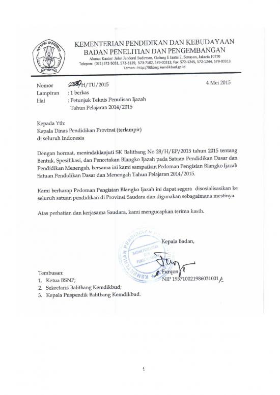 picture_Juknis Penulisan Ijazah Tahun 2015 Sd Smp